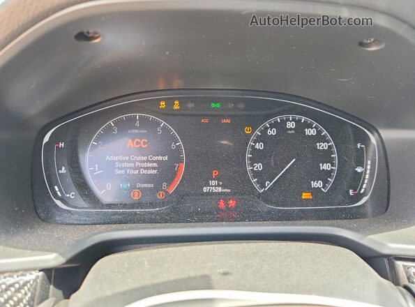 1HGCV2F35LA007747 2020 HONDA ACCORD Blue ხელსაწყოთა პანელის ხედი