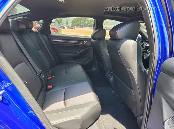1HGCV2F35LA007747 2020 HONDA ACCORD Blue უკანა სავარძლების ხედი