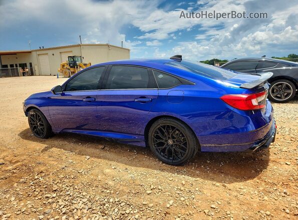 1HGCV2F35LA007747 2020 HONDA ACCORD Blue უკანა მარცხენა