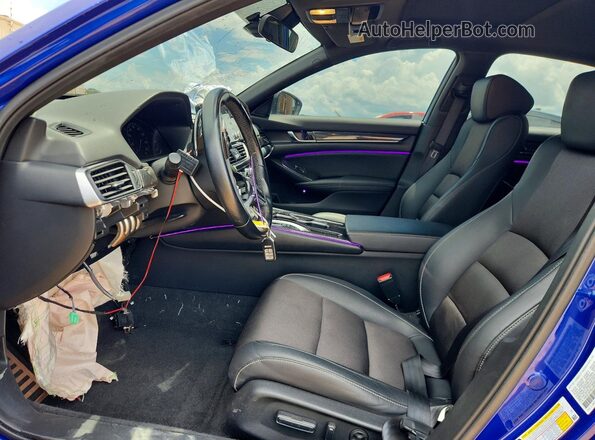 1HGCV2F35LA007747 2020 HONDA ACCORD Blue წინა სალონის ხედი