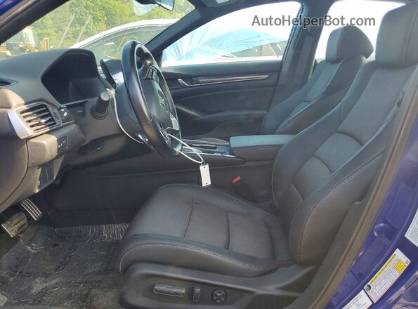 1HGCV2F35MA000461 2021 HONDA ACCORD Blue Vista interior delantera