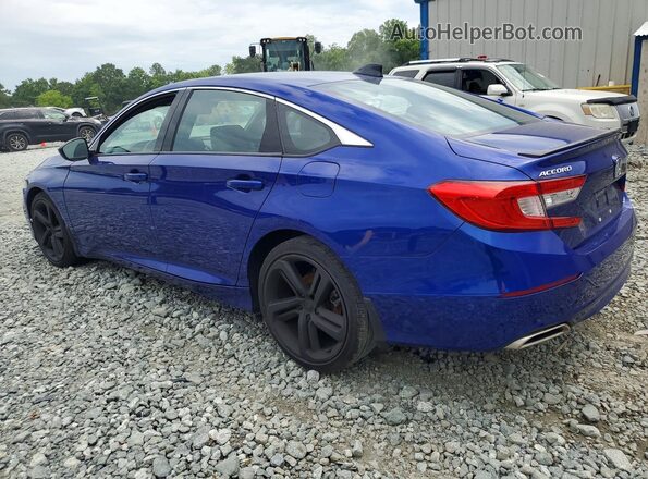1HGCV2F35MA000461 2021 HONDA ACCORD Blue Trasero izquierdo