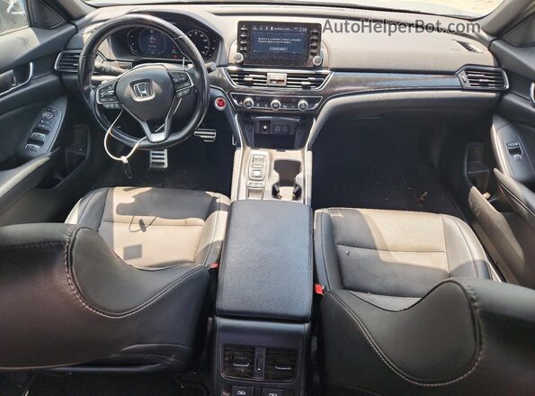 1HGCV2F35MA010357 2021 HONDA ACCORD Blue Widok deski rozdzielczej