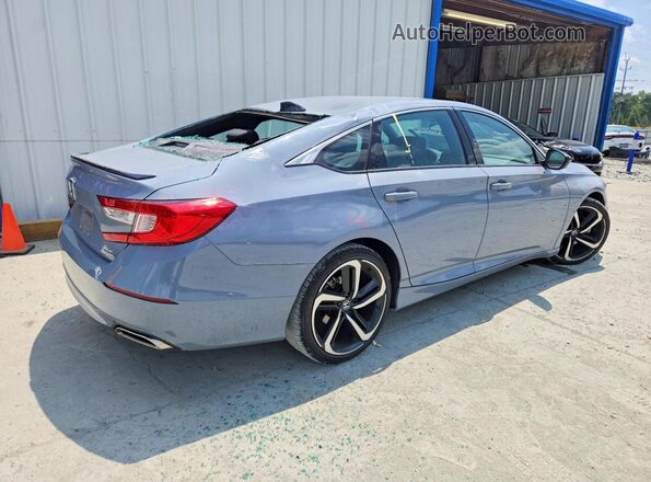 1HGCV2F35MA010357 2021 HONDA ACCORD Blue Tył prawy