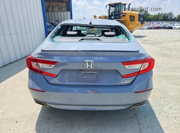 1HGCV2F35MA010357 2021 HONDA ACCORD Blue Widok z tyłu