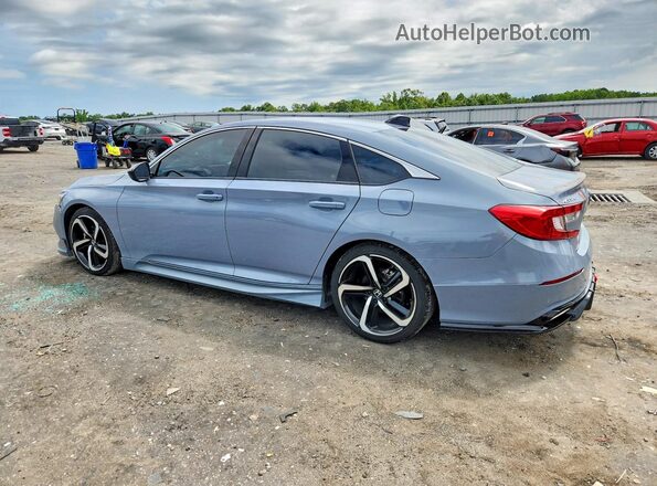1HGCV2F35MA029670 2021 HONDA ACCORD Gray Հետևի ձախ