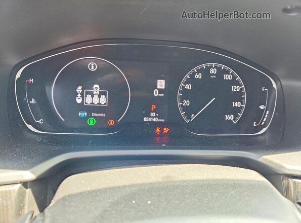 1HGCV2F35MA029670 2021 HONDA ACCORD Gray Սարքավորումների վահանակի տեսք