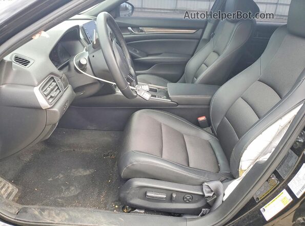 1HGCV2F35NA024616 2022 HONDA ACCORD Black Вид салону спереду