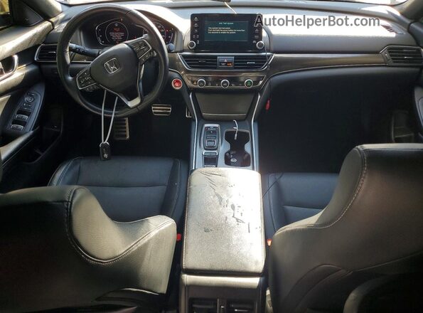 1HGCV2F36JA048854 2018 HONDA ACCORD Gray წინა პანელის ხედი