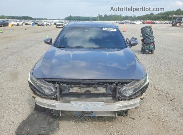 1HGCV2F36JA049390 2018 HONDA ACCORD Gray Widok z przodu