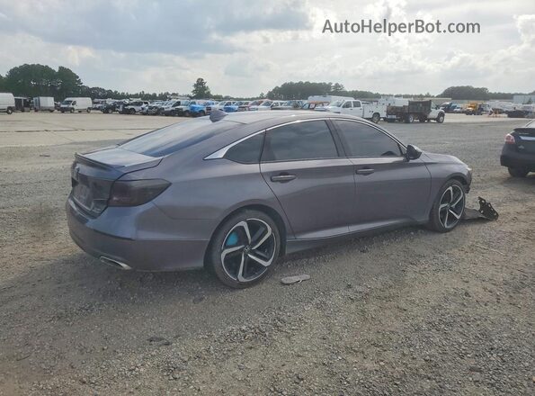 1HGCV2F36JA049390 2018 HONDA ACCORD Gray Tył prawy