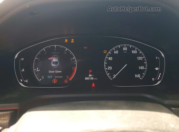 1HGCV2F36JA054556 2018 HONDA ACCORD Серебряный Вид щитка приборов