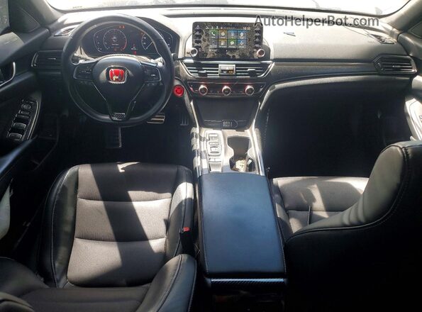 1HGCV2F36JA054556 2018 HONDA ACCORD Серебряный Вид панели приборов