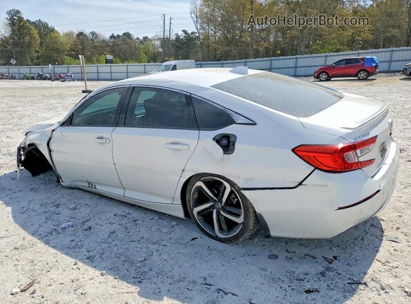 1HGCV2F36KA032722 2019 HONDA ACCORD White Հետևի ձախ