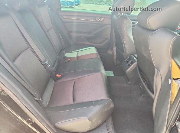 1HGCV2F36LA010771 2020 HONDA ACCORD Black უკანა სავარძლების ხედი