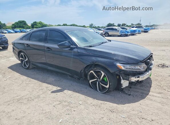 1HGCV2F36LA010771 2020 HONDA ACCORD Black წინა მარჯვენა
