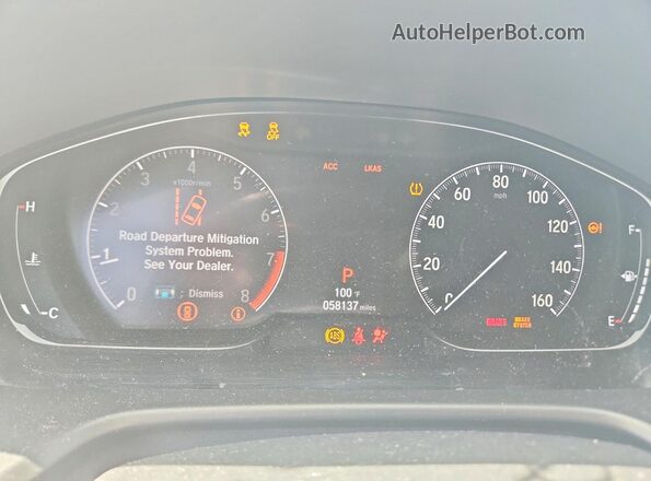 1HGCV2F36LA010771 2020 HONDA ACCORD Black ხელსაწყოთა პანელის ხედი