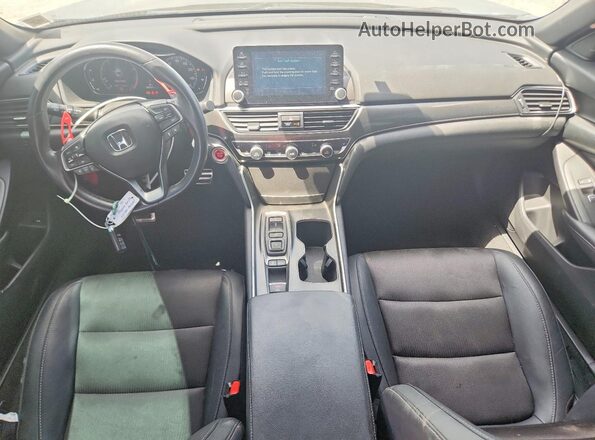 1HGCV2F36LA010771 2020 HONDA ACCORD Black წინა პანელის ხედი