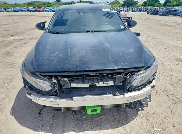 1HGCV2F36LA010771 2020 HONDA ACCORD Black წინა ხედი