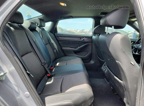 1HGCV2F36MA004759 2021 HONDA ACCORD Silver Вид задніх сидінь