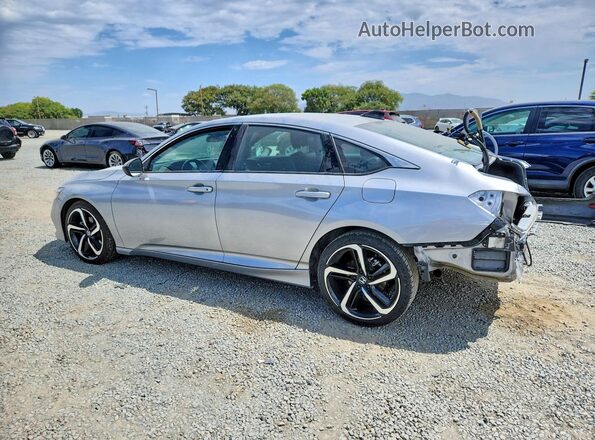 1HGCV2F36MA004759 2021 HONDA ACCORD Silver Задня ліва чверть