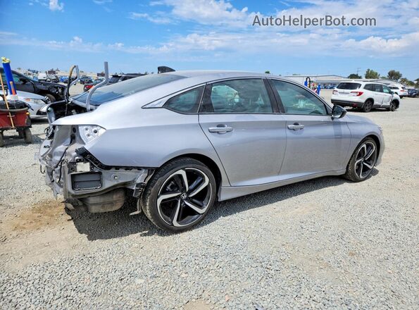 1HGCV2F36MA004759 2021 HONDA ACCORD Silver Задня права чверть