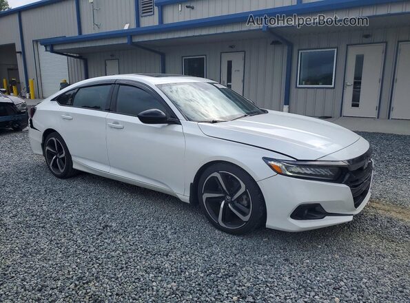1HGCV2F36MA033775 2021 HONDA ACCORD White Delantero derecho