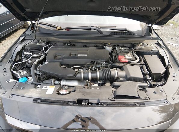 1HGCV2F37JA029407 2018 HONDA ACCORD Black Rear view