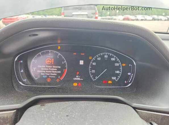 1HGCV2F37JA047213 2018 HONDA ACCORD Black Вид щитка приладів