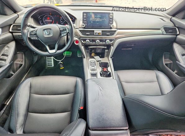 1HGCV2F37JA047213 2018 HONDA ACCORD Black Вид панелі приладів