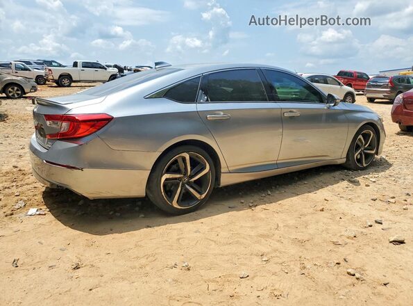 1HGCV2F37KA018389 2019 HONDA ACCORD Silver უკანა მარჯვენა