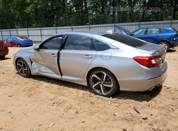 1HGCV2F37KA018389 2019 HONDA ACCORD Silver უკანა მარცხენა