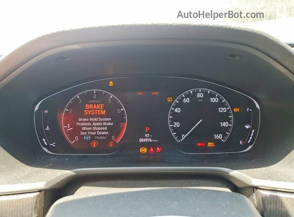 1HGCV2F37KA018389 2019 HONDA ACCORD Silver ხელსაწყოთა პანელის ხედი