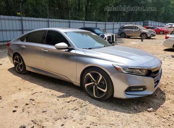 1HGCV2F37KA018389 2019 HONDA ACCORD Silver წინა მარჯვენა