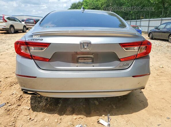1HGCV2F37KA018389 2019 HONDA ACCORD Silver უკანა ხედი