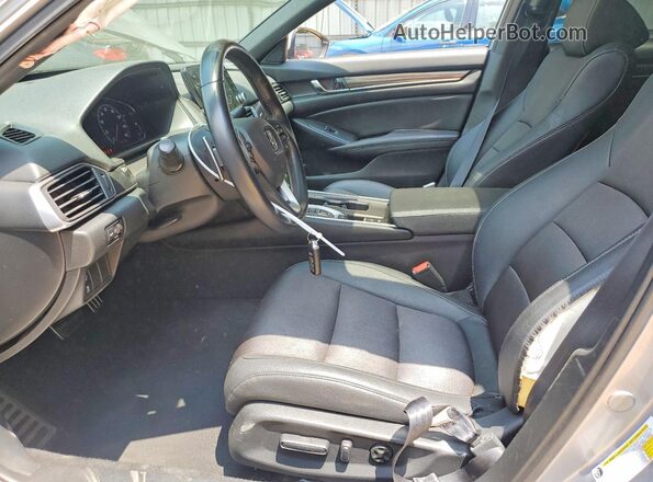 1HGCV2F37KA018389 2019 HONDA ACCORD Silver წინა სალონის ხედი