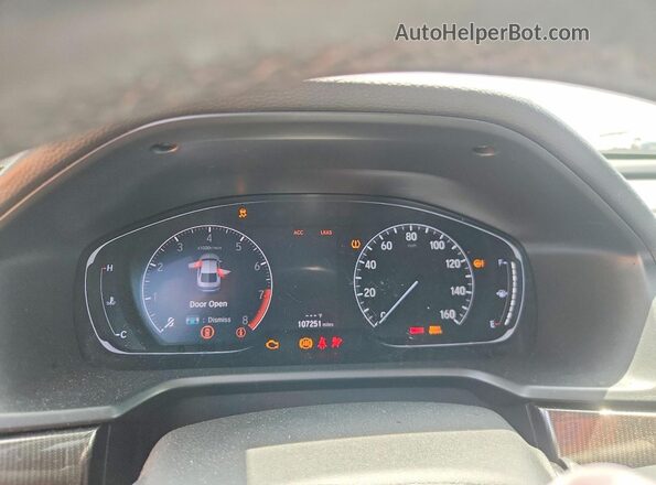 1HGCV2F37LA018829 2020 HONDA ACCORD White Widok zestawu wskaźników