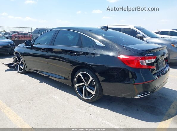 1HGCV2F37LA026347 2020 HONDA ACCORD Black Հետևի ձախ