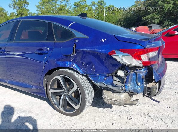 1HGCV2F37MA012739 2021 HONDA ACCORD Blue Вид спереду
