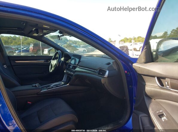 1HGCV2F37MA012739 2021 HONDA ACCORD Blue Вид салону спереду