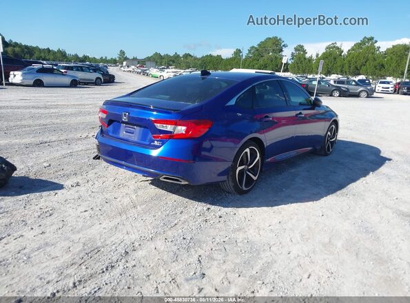 1HGCV2F37MA012739 2021 HONDA ACCORD Blue Задня права чверть