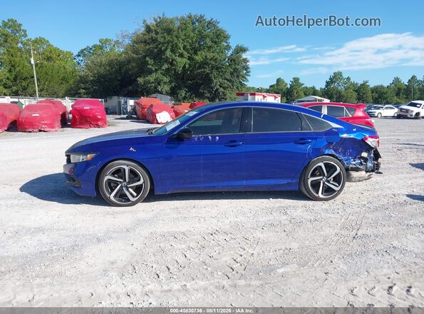 1HGCV2F37MA012739 2021 HONDA ACCORD Blue Панорамний вид салону 360°