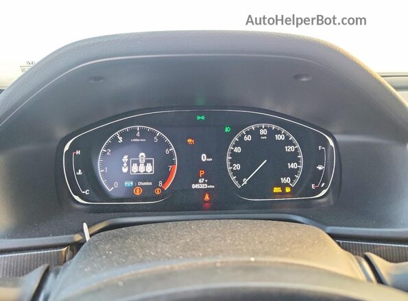 1HGCV2F37MA017973 2021 HONDA ACCORD Gray Vista del cuadro de instrumentos