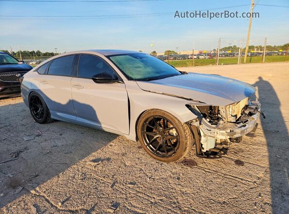 1HGCV2F37MA017973 2021 HONDA ACCORD Gray Delantero derecho