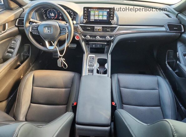 1HGCV2F37MA017973 2021 HONDA ACCORD Gray Vista del salpicadero