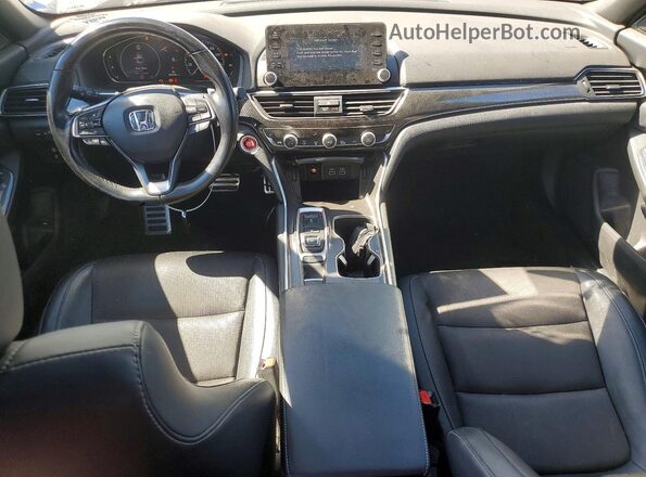 1HGCV2F37NA003718 2022 HONDA ACCORD Белый Вид панели приборов