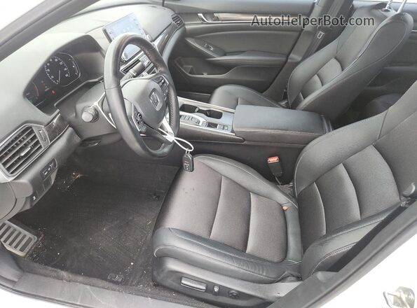 1HGCV2F38KA012648 2019 HONDA ACCORD White Вид салону спереду