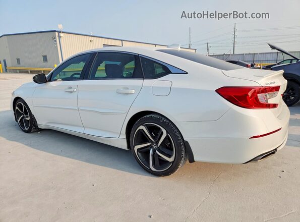 1HGCV2F38LA018824 2020 HONDA ACCORD White Հետևի ձախ