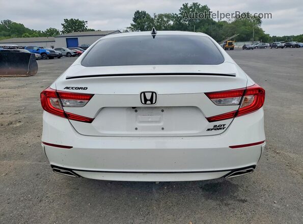 1HGCV2F38MA003869 2021 HONDA ACCORD White Vista trasera