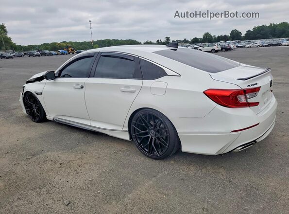 1HGCV2F38MA003869 2021 HONDA ACCORD White Trasero izquierdo